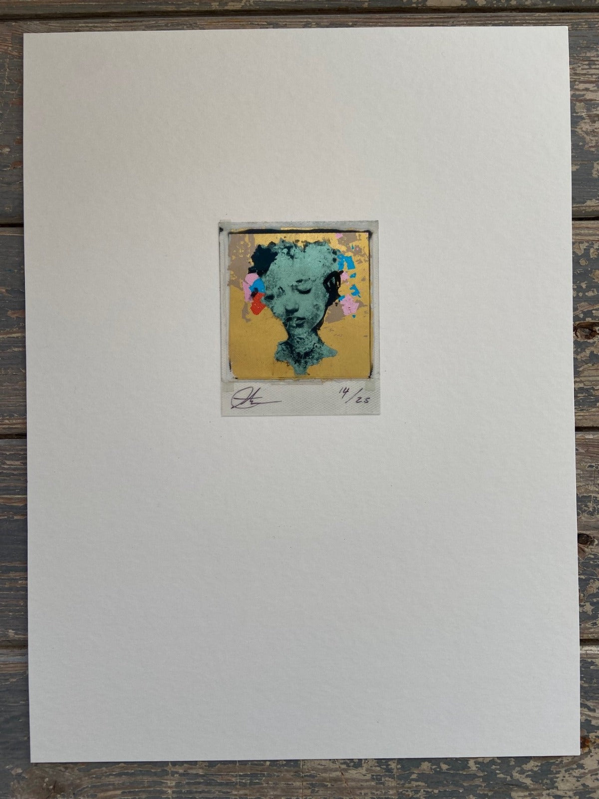 Andrew Millar - Apparition - Signed Gold Leaf Polaroid Edition (Framed)