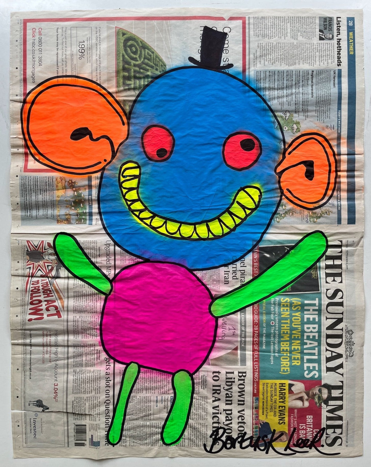 Bortusk Leer - Topper (Original on Newspaper)