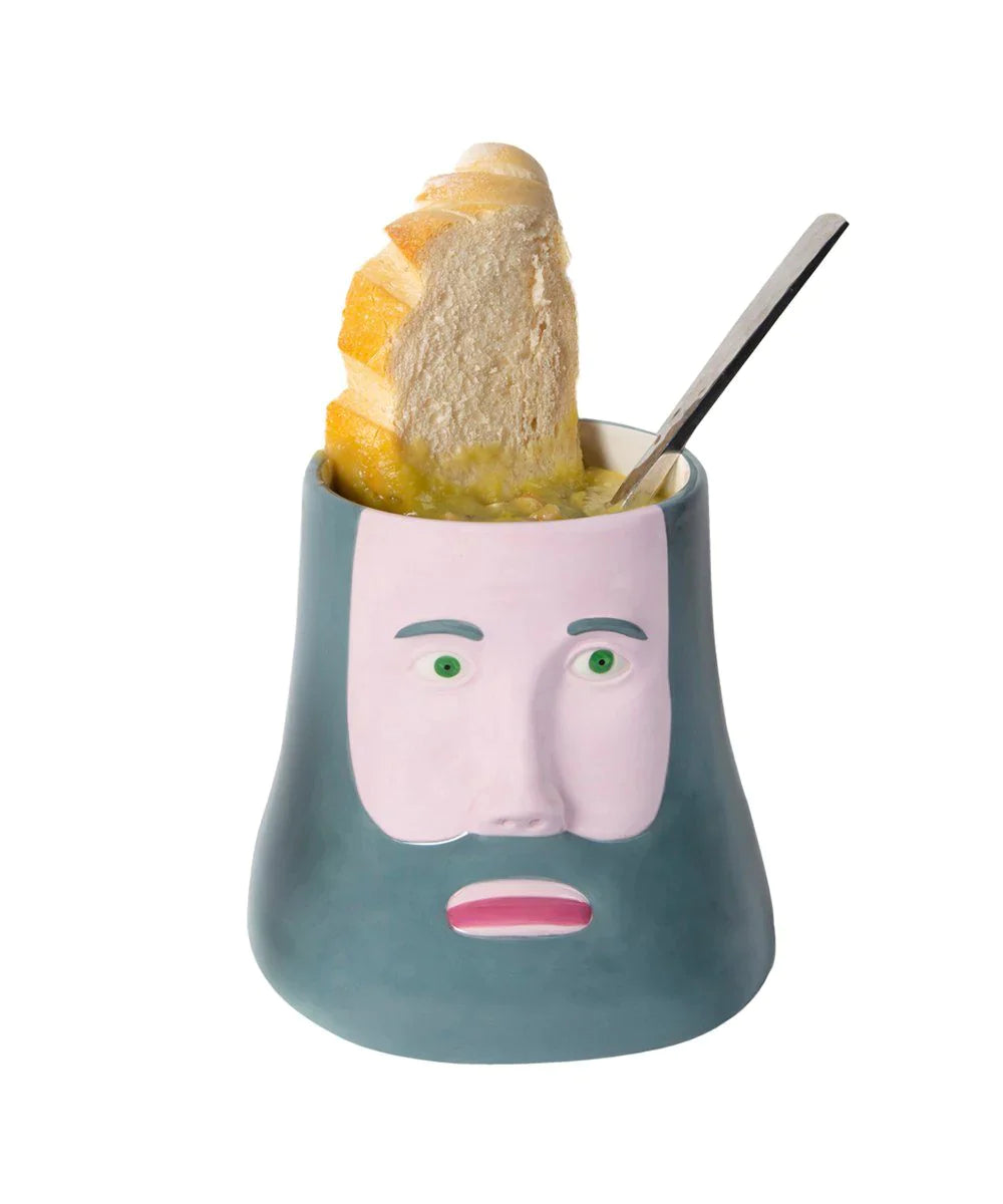 David Shrigley - The Philosopher Porcelain Planter