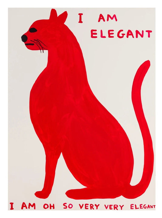 Elegant Cat - David Shrigley