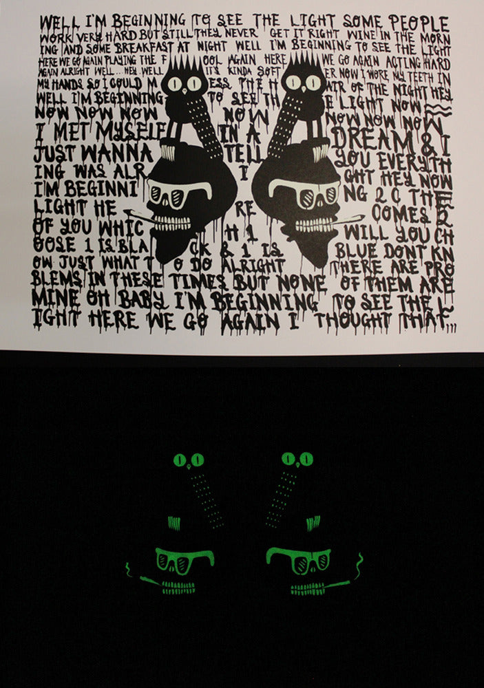 Dscreet - Beginning To See The Light (Glow In The Dark Screenprint)