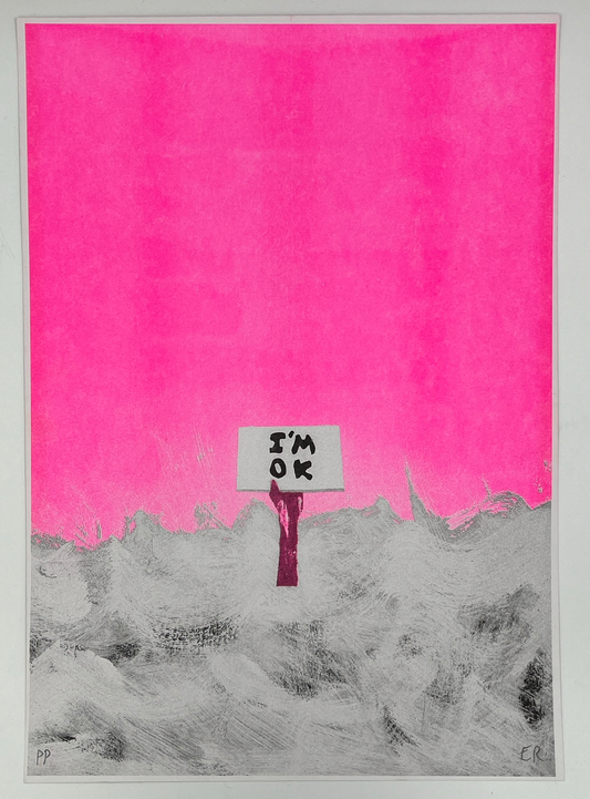 Euan Roberts - I'm OK (Pink Risograph) (AP)