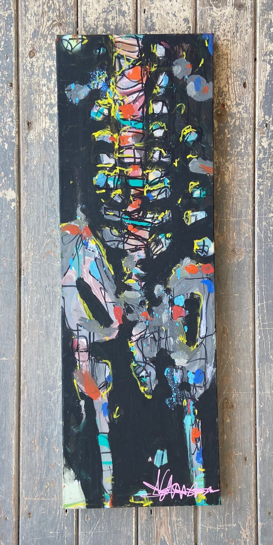 Stevie Unknown - Hip Joints - Original Brighton Street Art Graffiti Painting