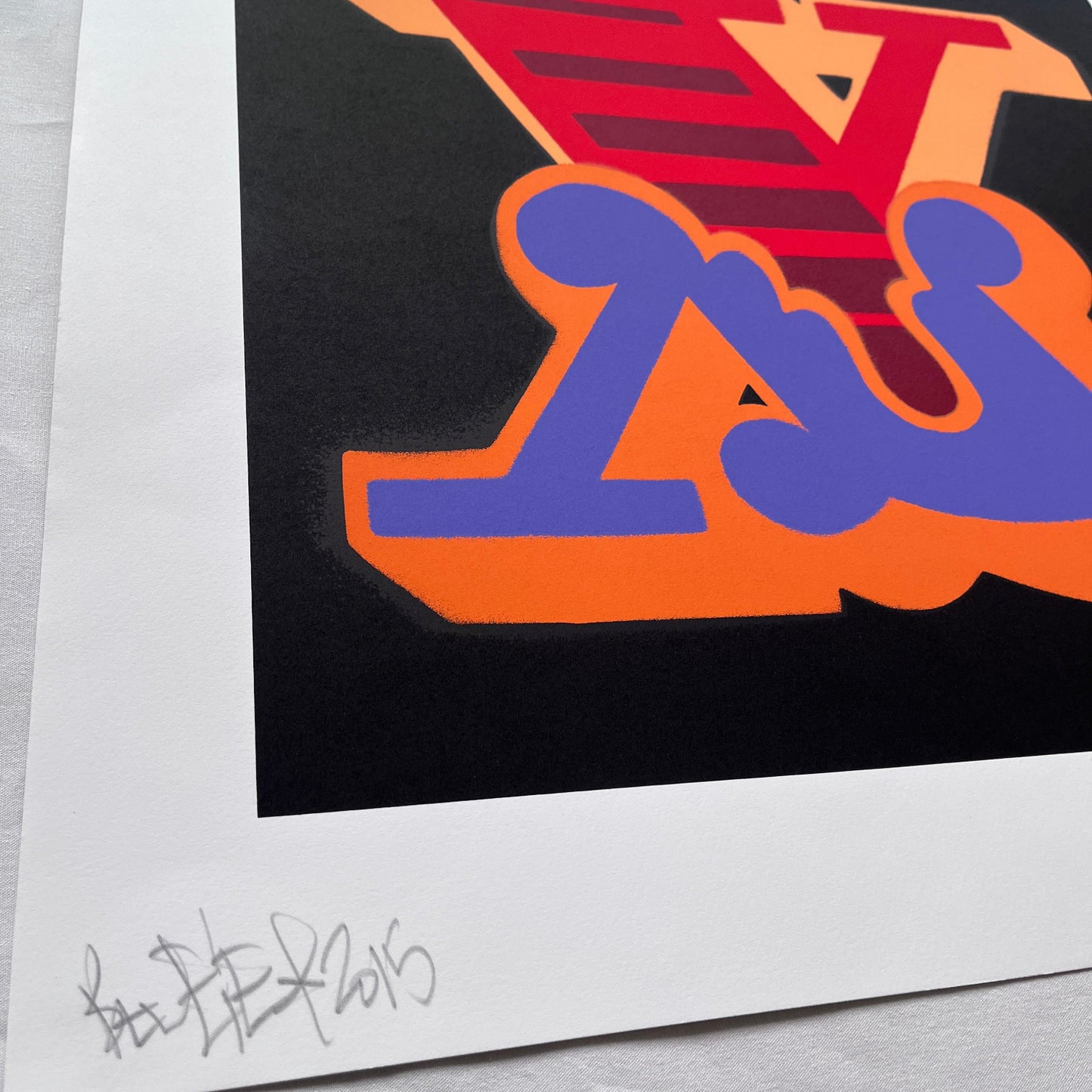 Ben Eine - Letter X (Orange / Purple) (Hors Commerce Edition)