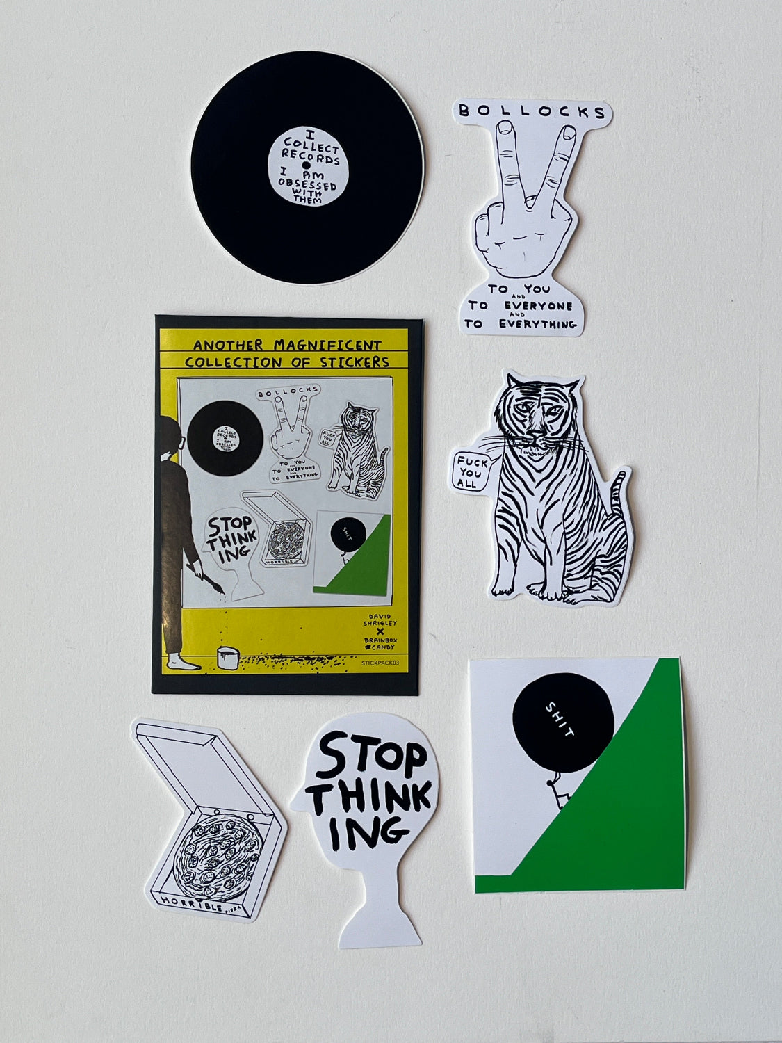 David Shrigley - Sticker Pack (View to see choices)