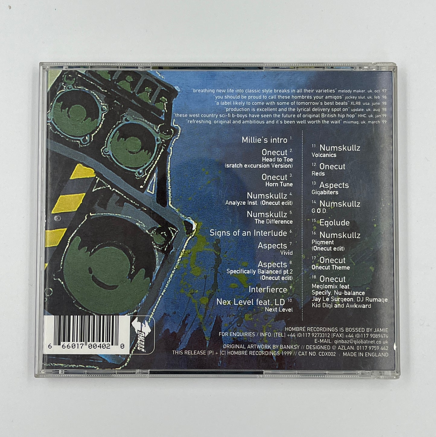 Banksy - One Cut - Hombrémix CD (1999)