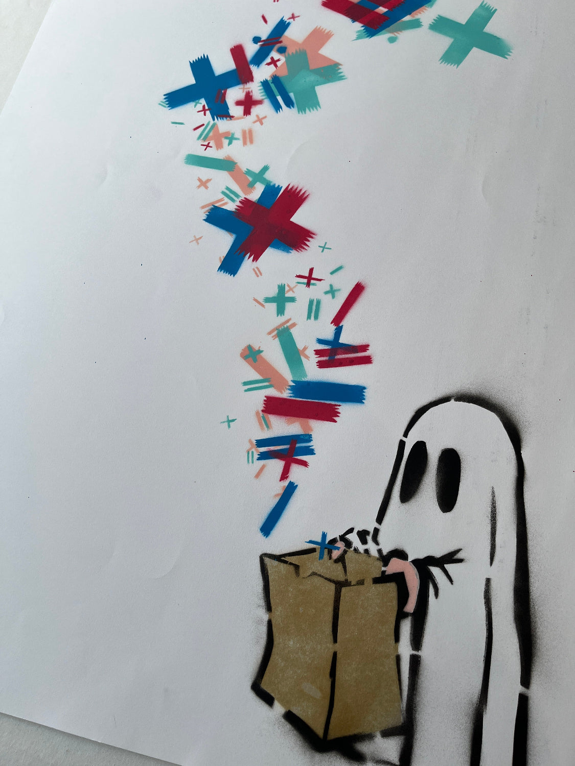 Stevie Unknown - You Bring The Math, We'll Bring The Magic (Heather) (Original Painting on Paper)