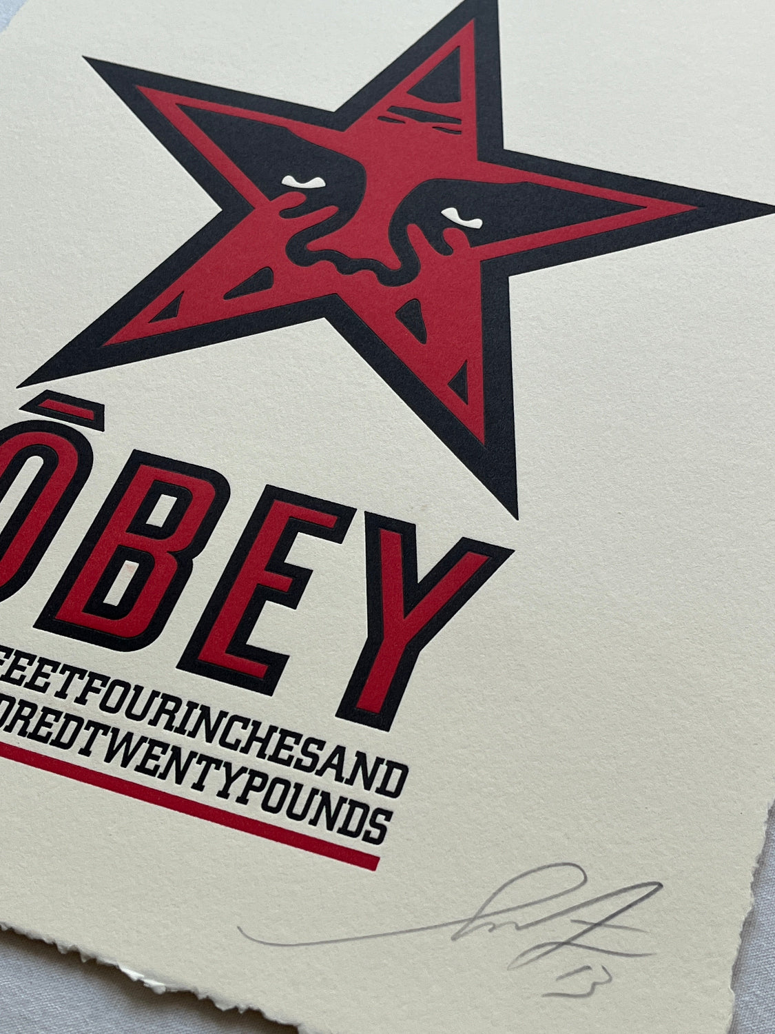 Shepard Fairey - Obey Star Letterpress