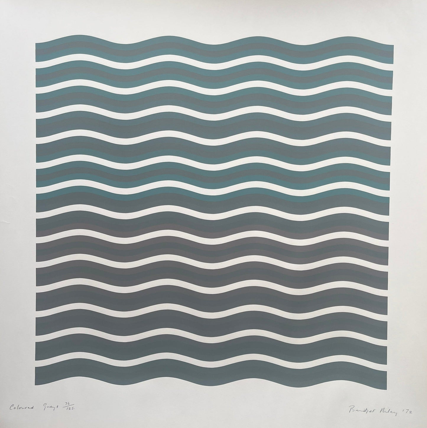 Bridget Riley - Coloured Greys II (Signed Screenprint)