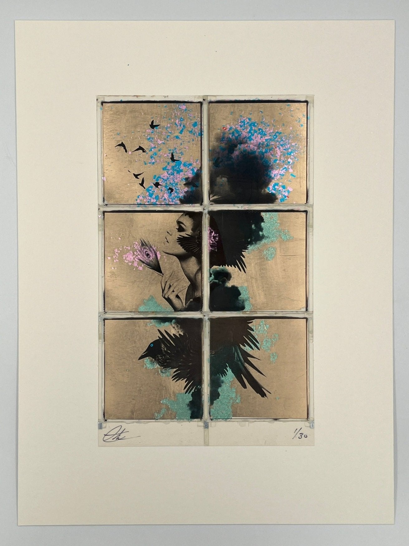 Andrew Millar - To Be Free (Champagne) - Framed Original Polaroids