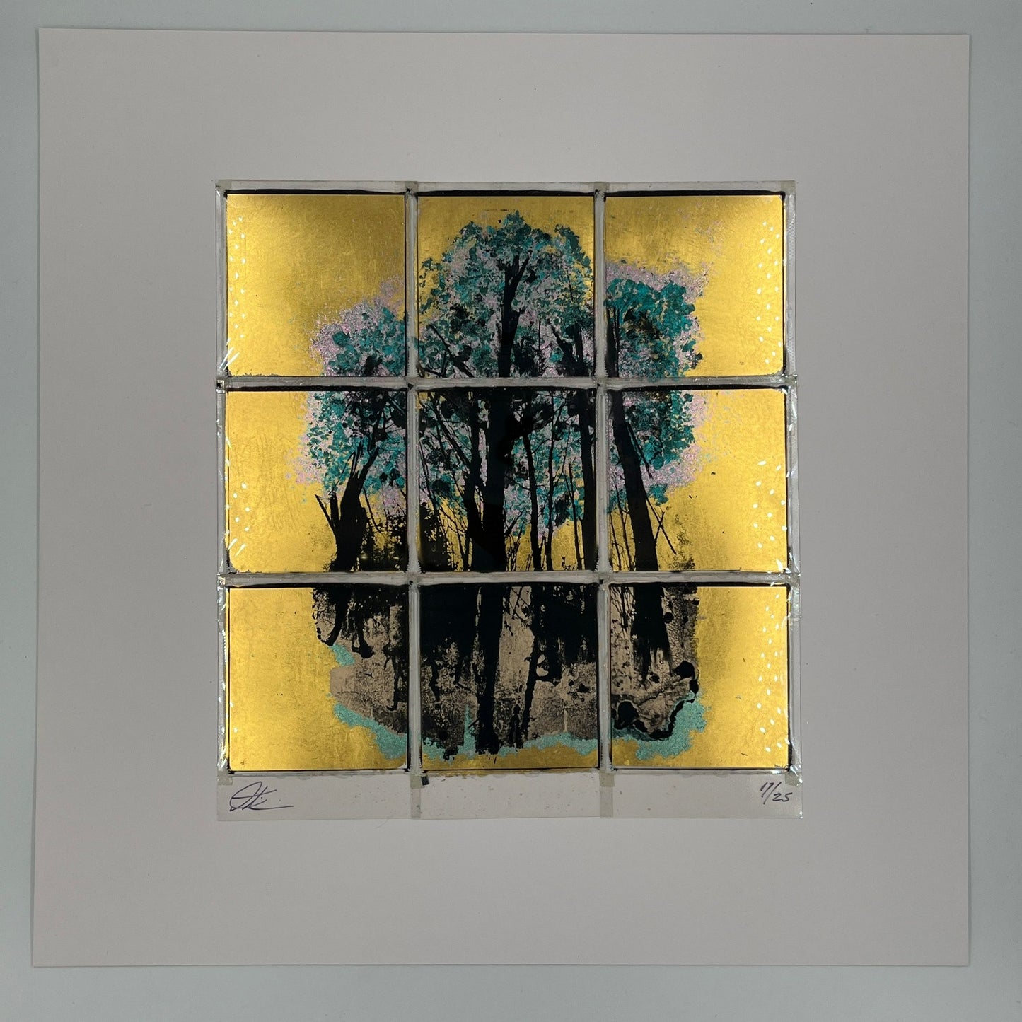 Andrew Millar - Gilded Forest (Framed Composite Polaroids)