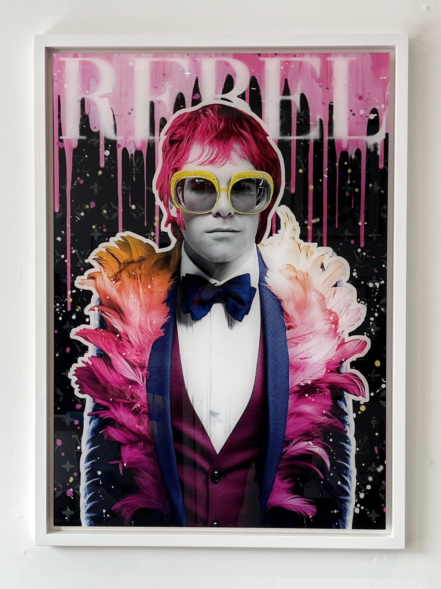 The Postman - Elton John (Rebel Edition) (A2 / A1 Framed Acrylic)