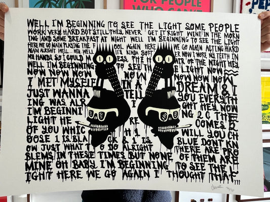 Dscreet - Beginning To See The Light (Glow In The Dark Screenprint)