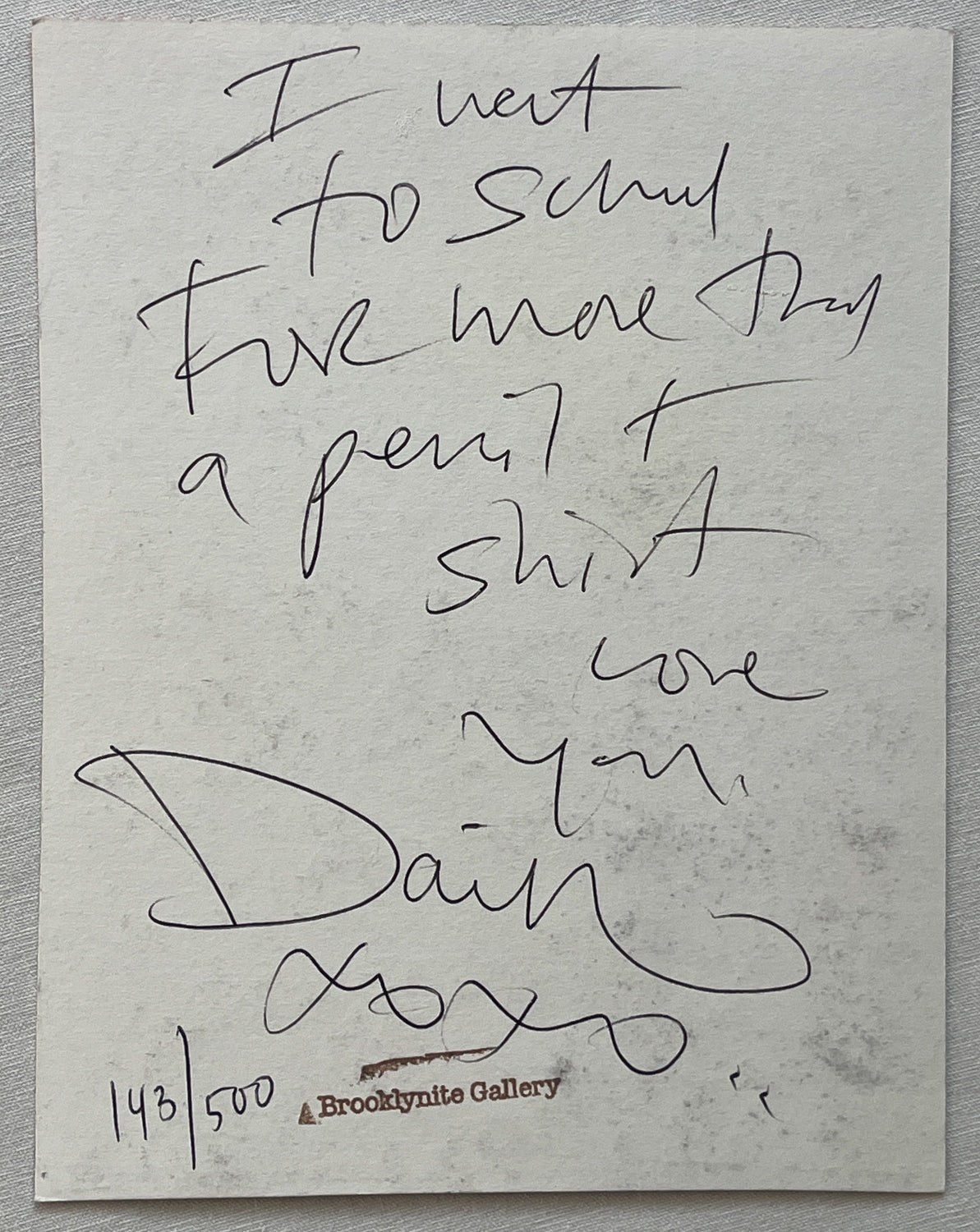 DAIN - Lipstick Heidi (Signed Brooklynite Snub-Nose Print)