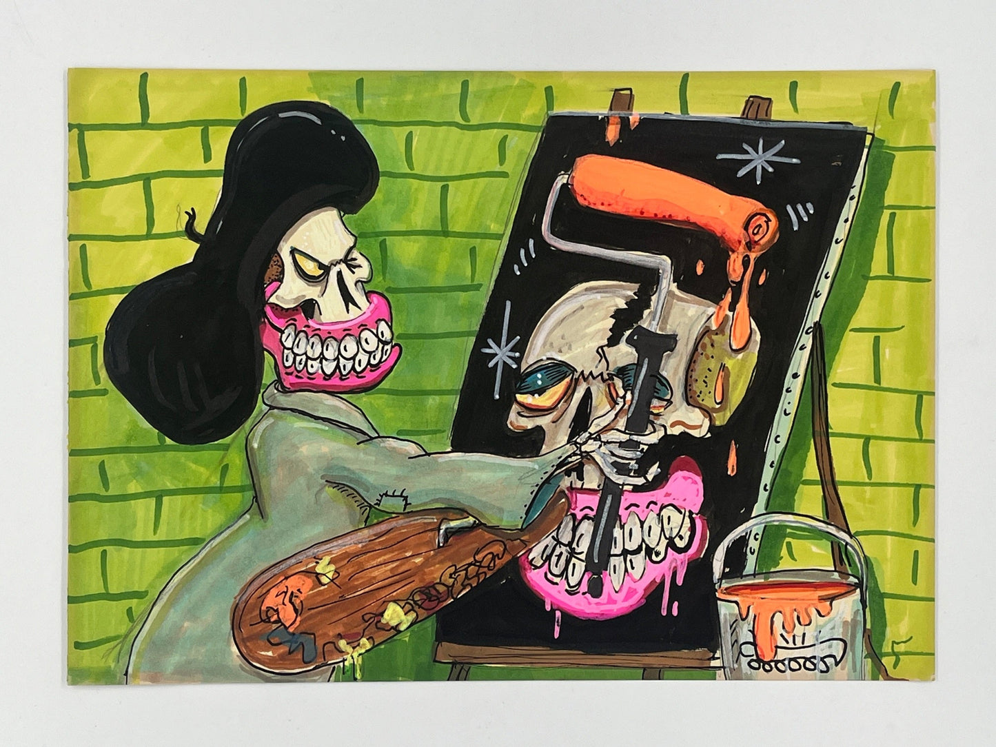 Sweet Toof - Night Studio (Original Painting)