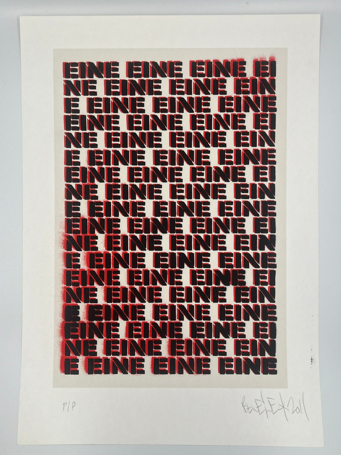 Ben Eine - Untitled (Moniker Edition) (Printer's Proof)