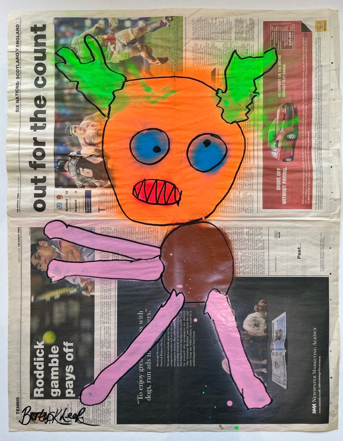 Bortusk Leer - Eric (Original on Newspaper)