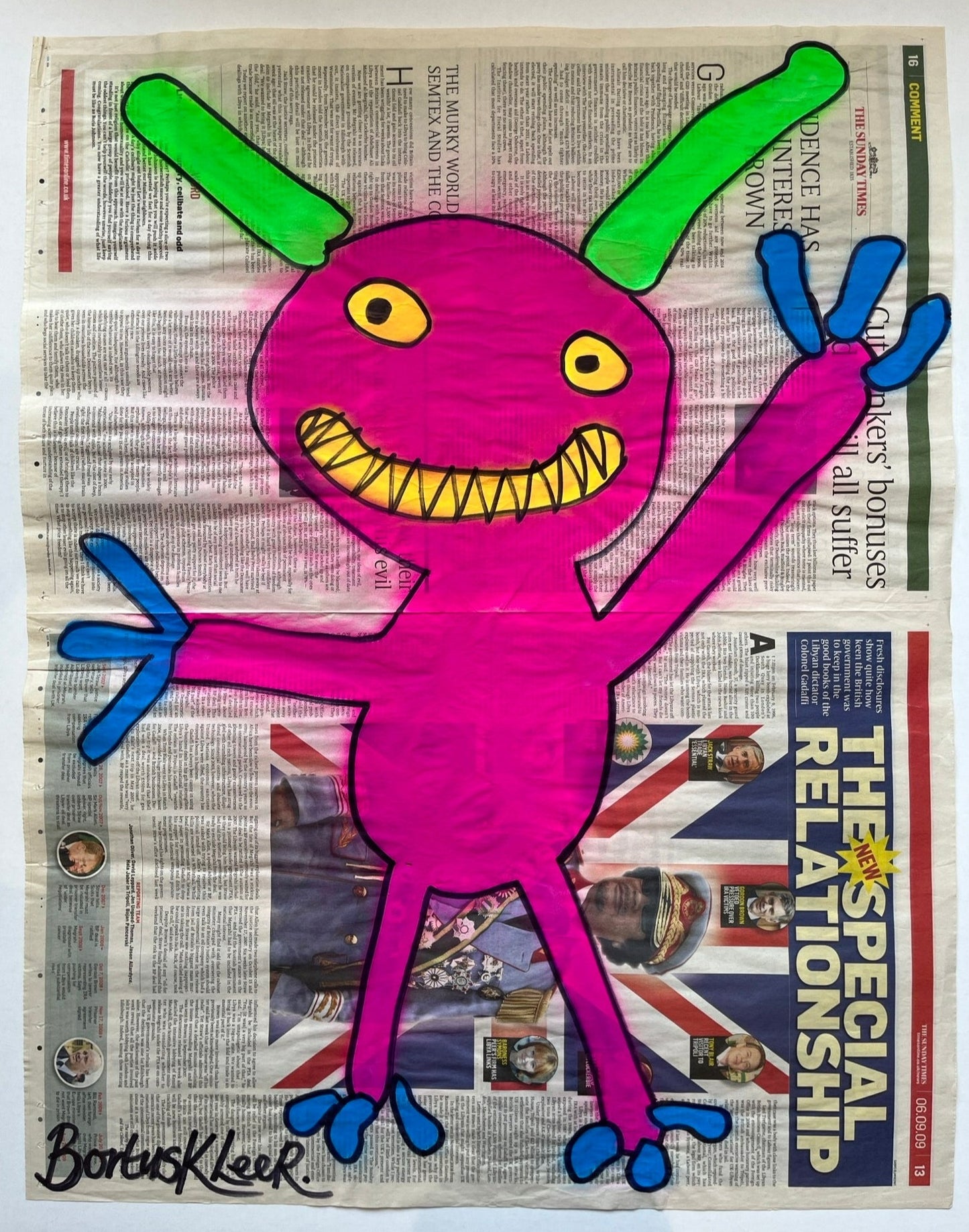 Bortusk Leer - Raymond (Original on Newspaper)