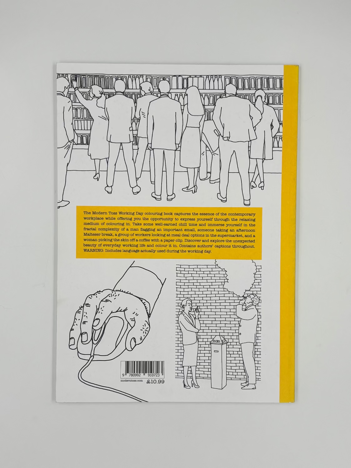 The Working Day Colouring Book - Modern Toss