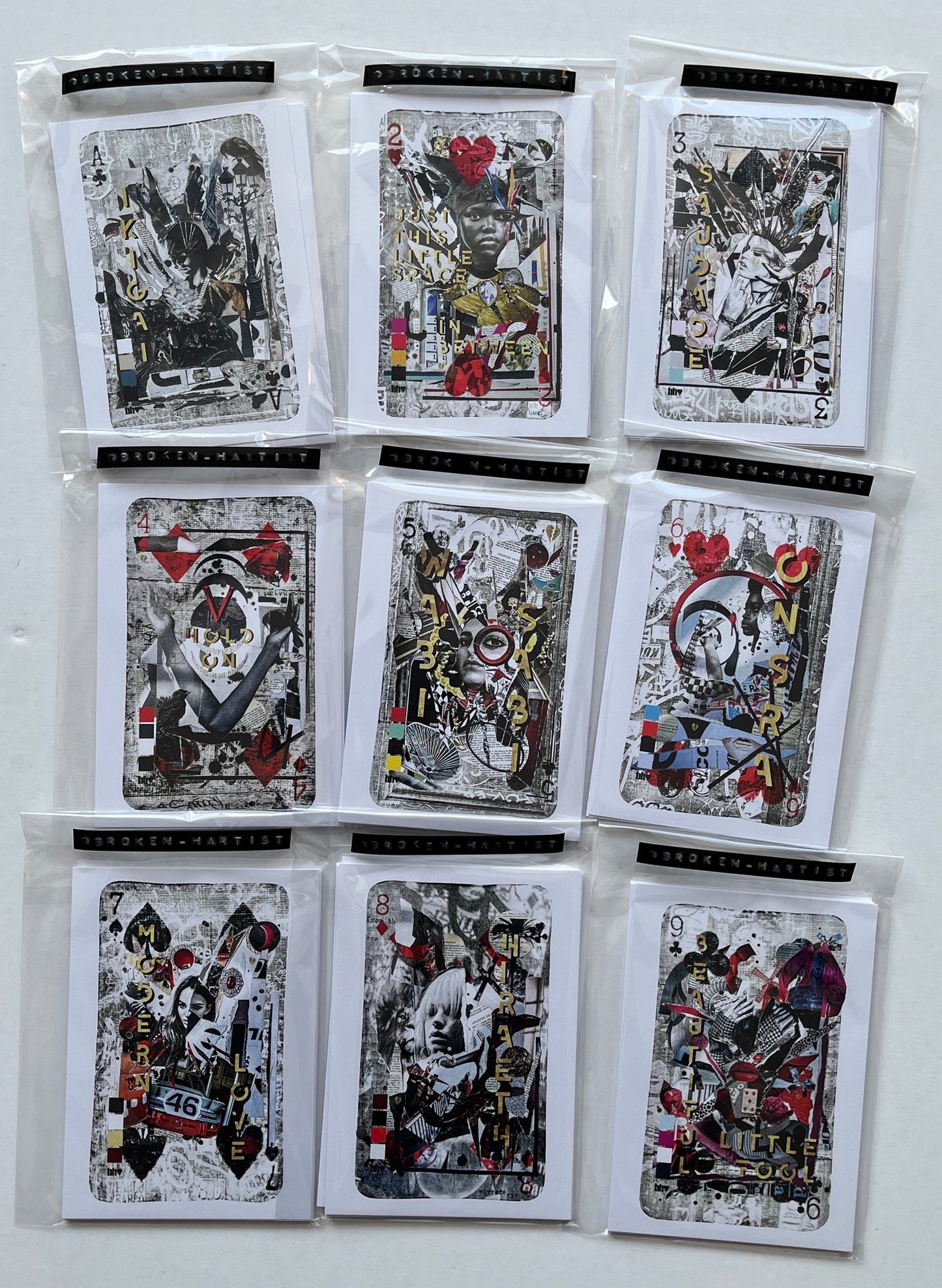 Broken Hartist - Longing (Collection of 9 Postcards)