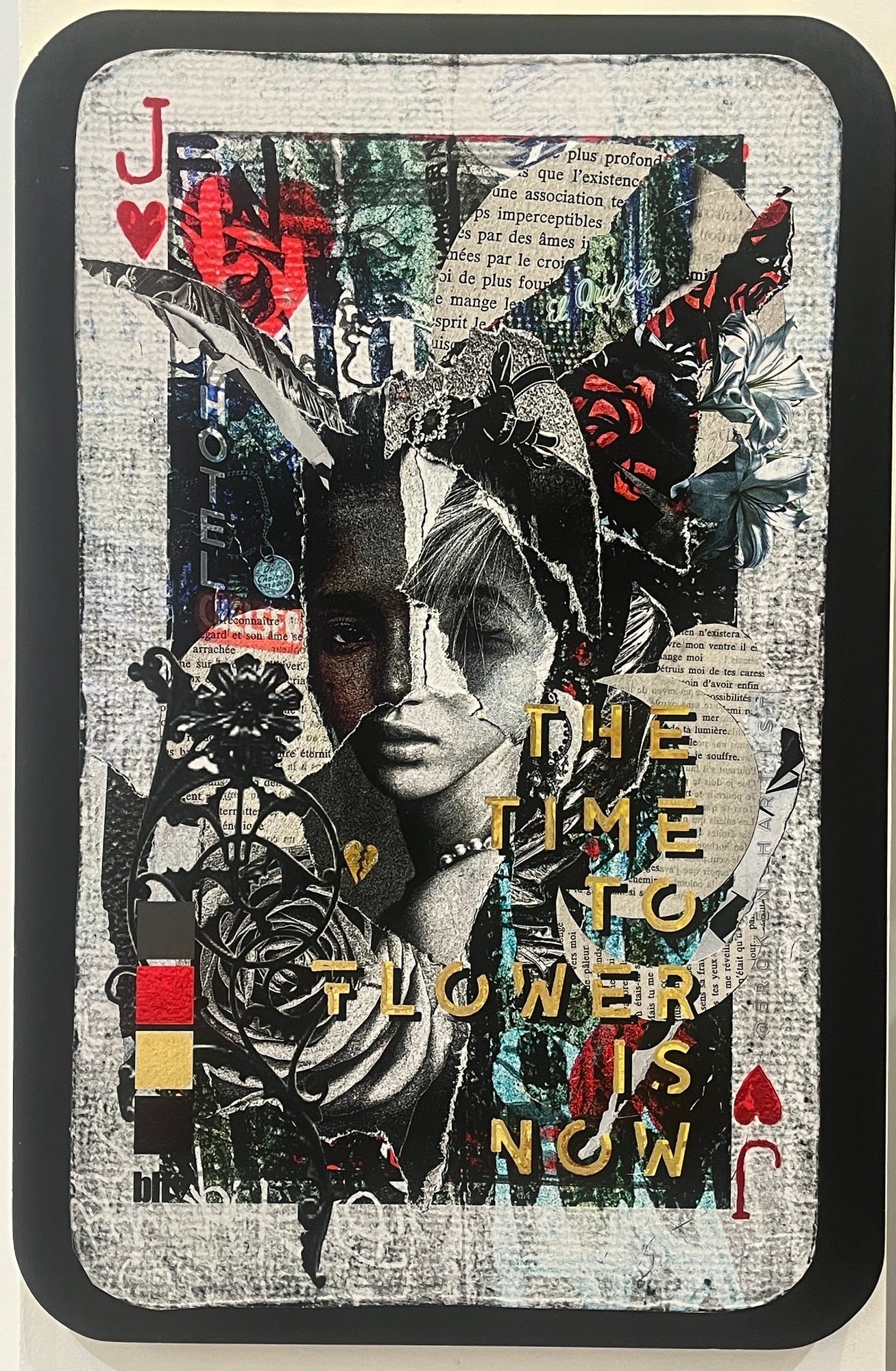 Broken Hartist - The Time To Flower Is Now (Original On Wood)