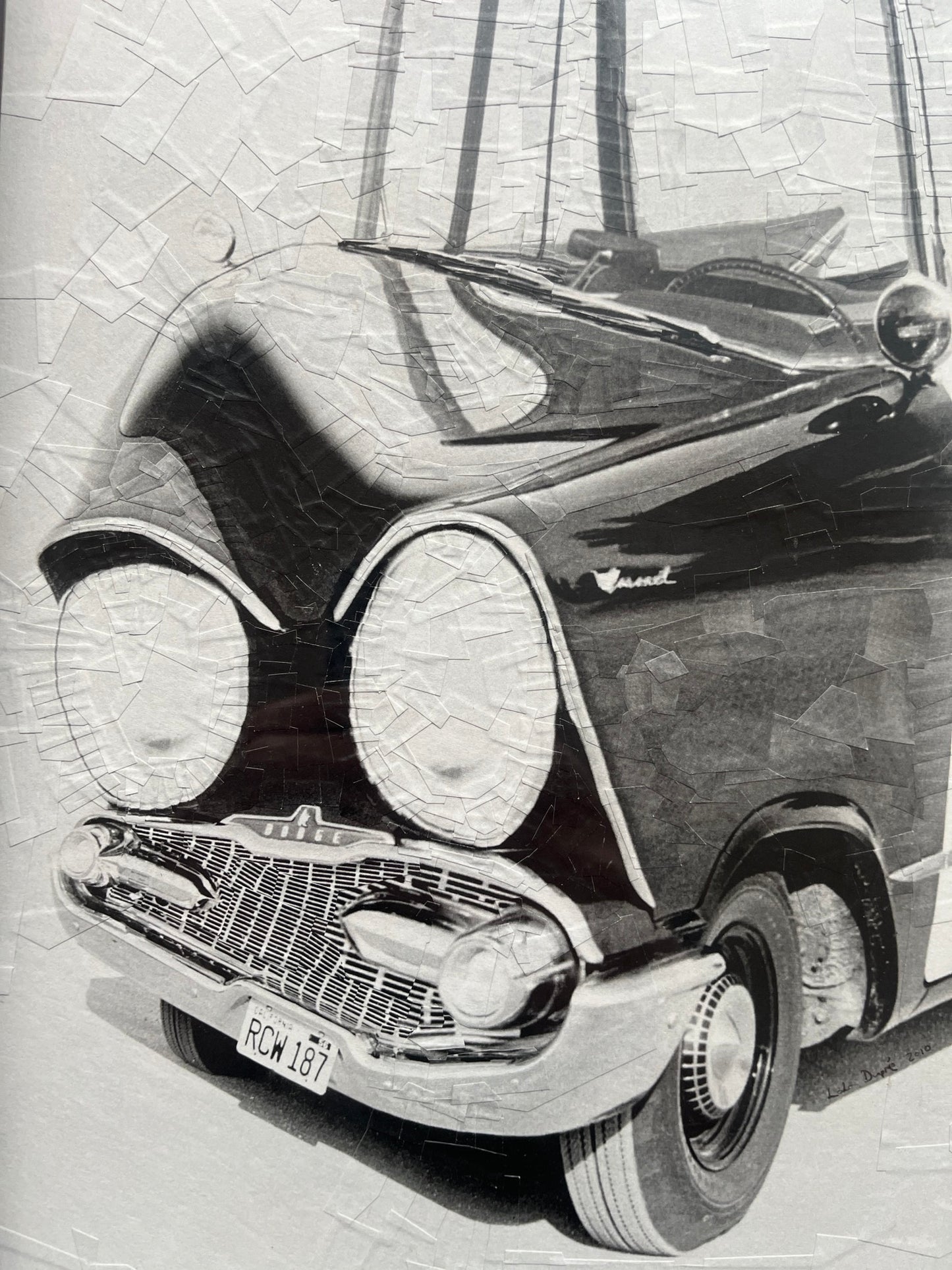 Lola Dupré - Dodge 1 (Framed Original Collage)