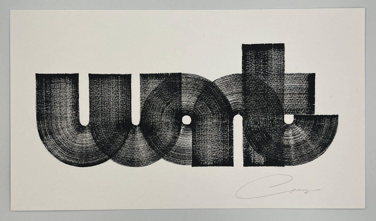 Gary Stranger - Want (Original On Paper) (Framed)