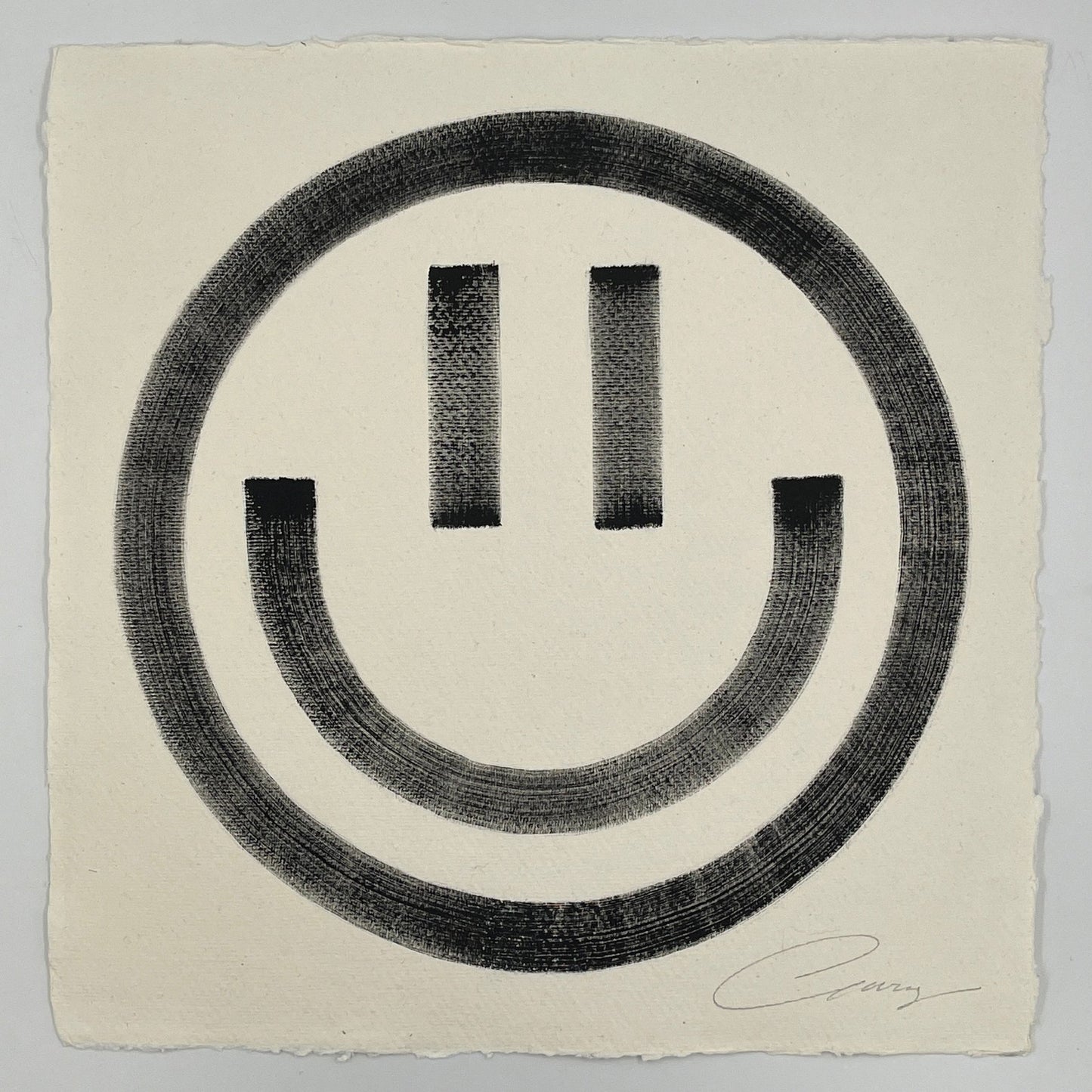 Gary Stranger - Smiley (Original On Paper) (Framed)