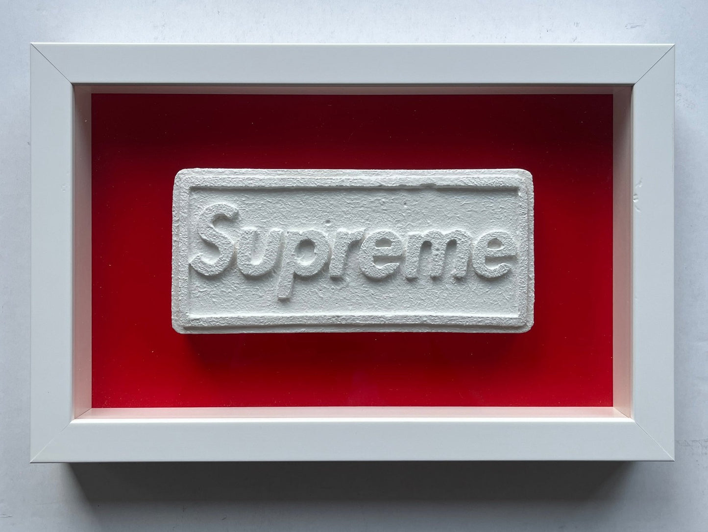 Dean Zeus Colman - Love Is A Drug (Supreme Box Logo) (White On Red)
