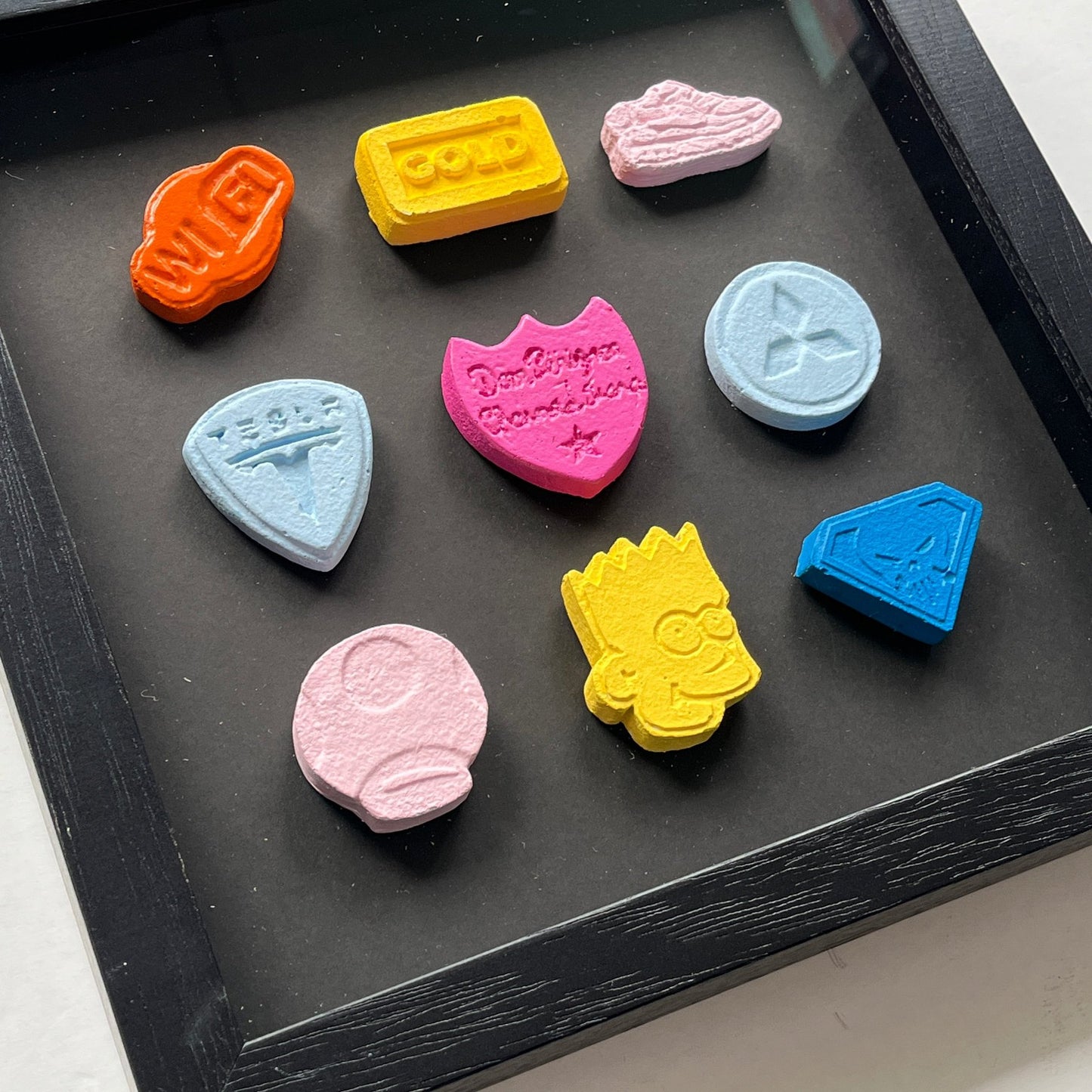 Dean Zeus Colman - 9 Pills (Framed in Black)