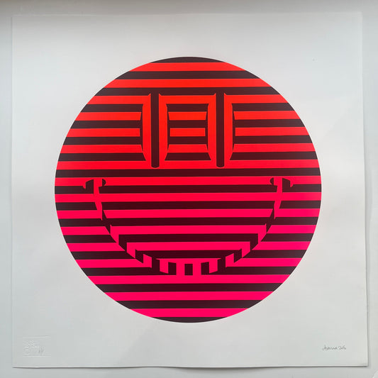 Carl Cashman - Acid Reflux (Pink / Orange Fade) - Artist Proof