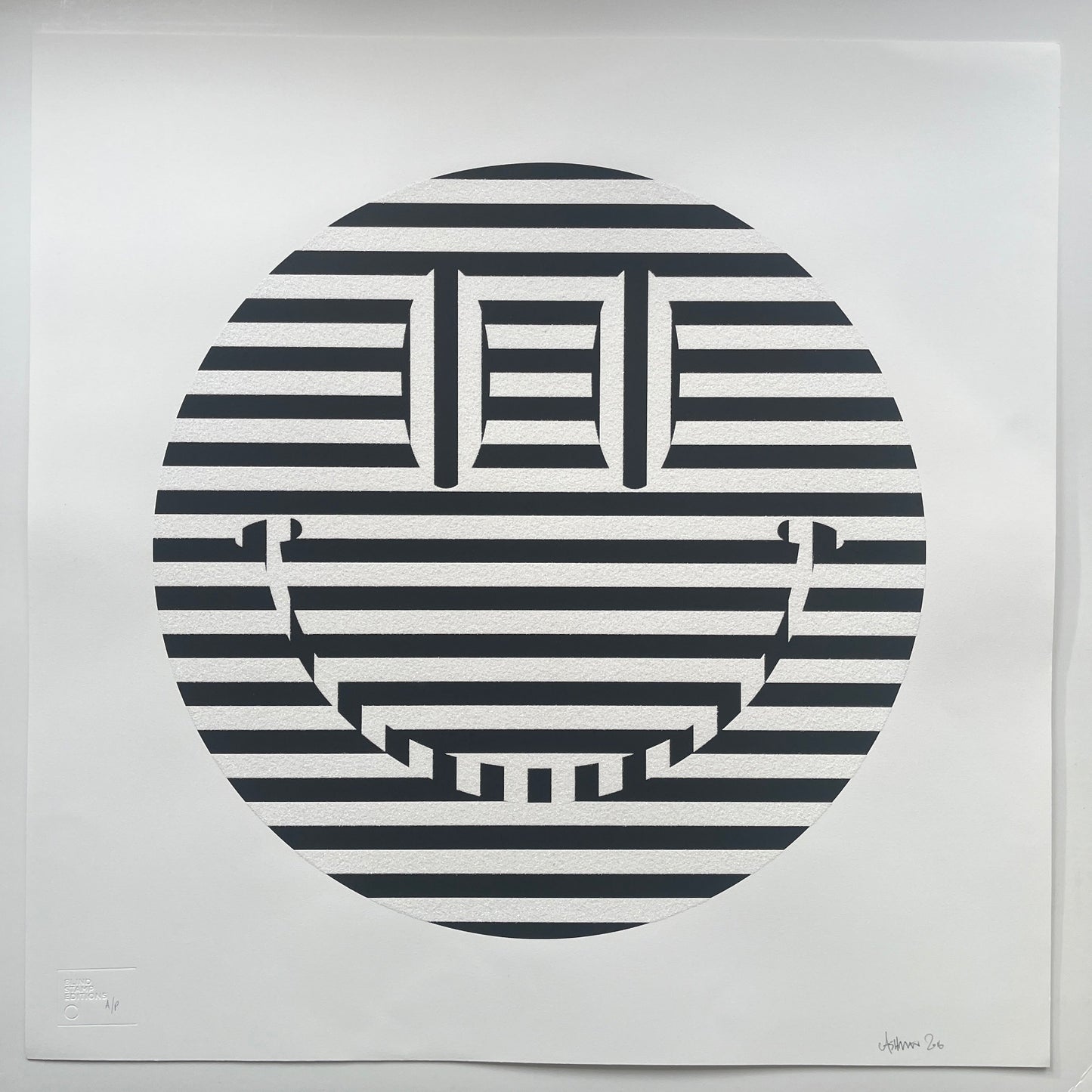 Carl Cashman - Acid Reflux (Black & White Diamond Dust) (Artist Proof)