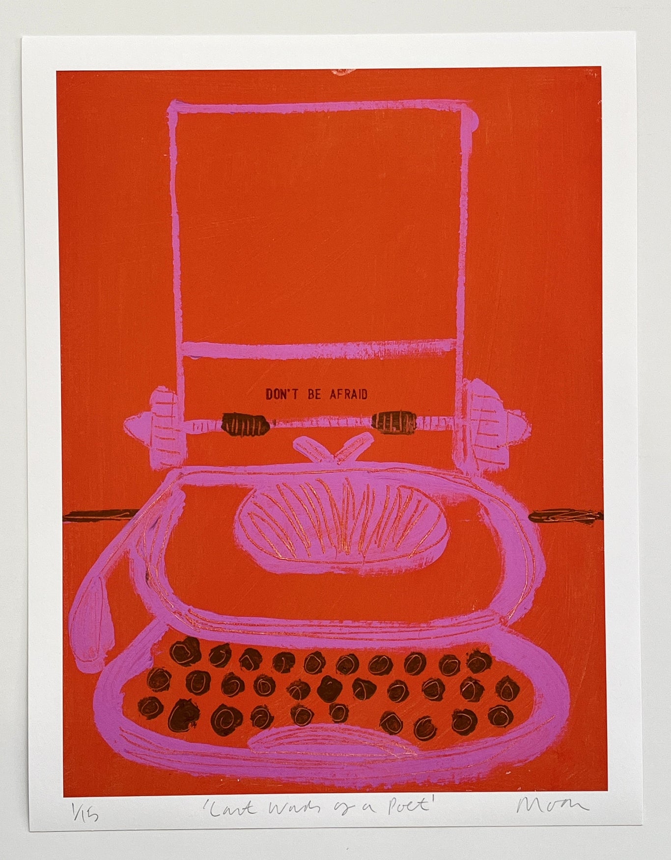 Tony Moon - Last Words Of A Poet (Seamus Heaney) (Orange)