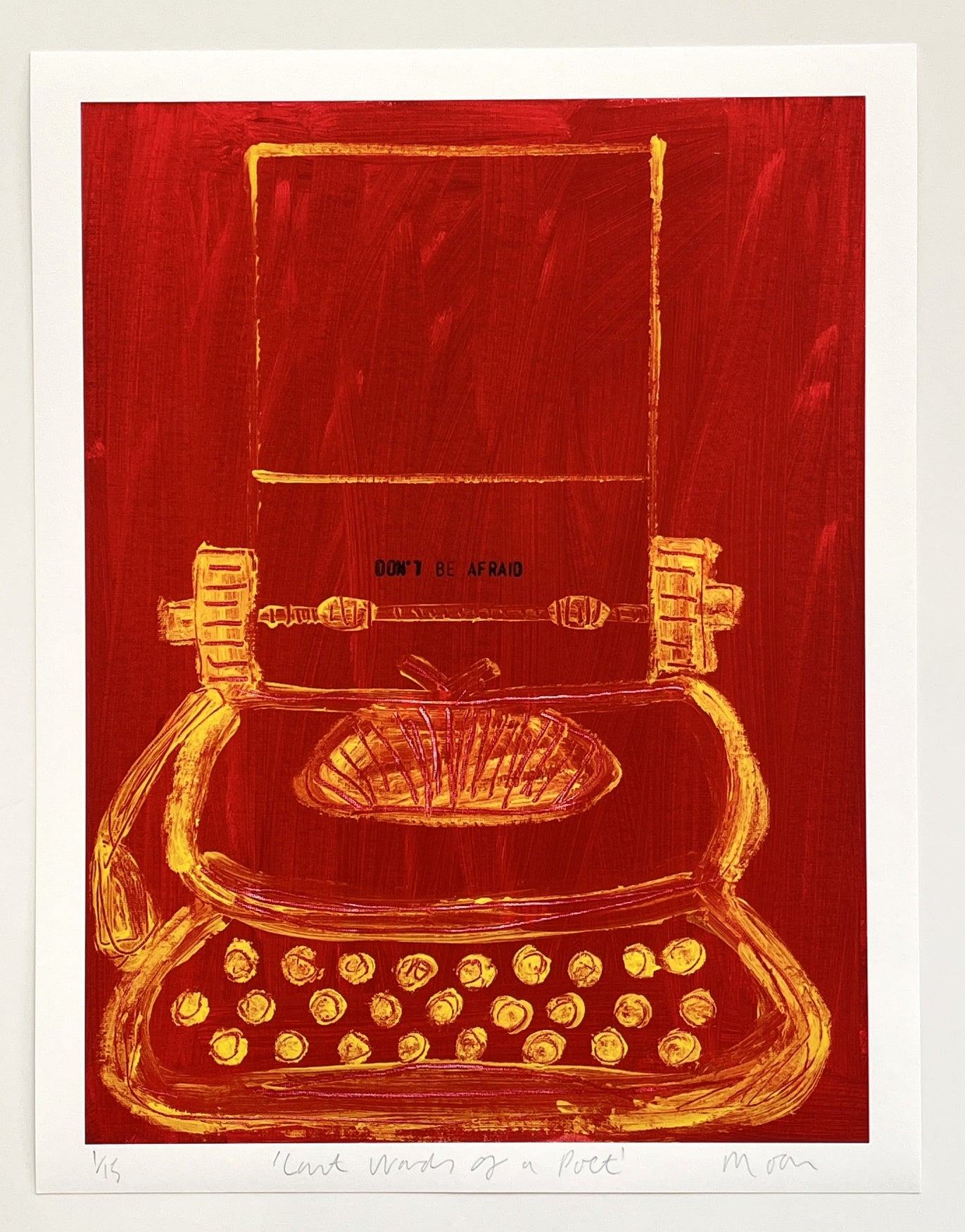 Tony Moon - Last Words Of A Poet (Seamus Heaney) (Red)