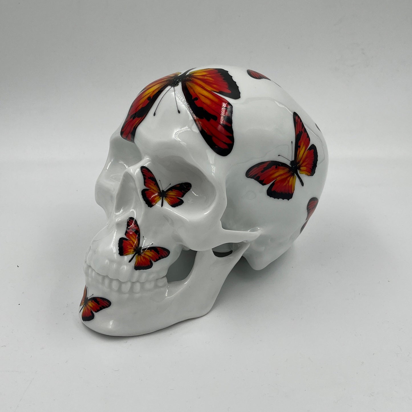 NOON - Skull Red Butterfly (Porcelain)