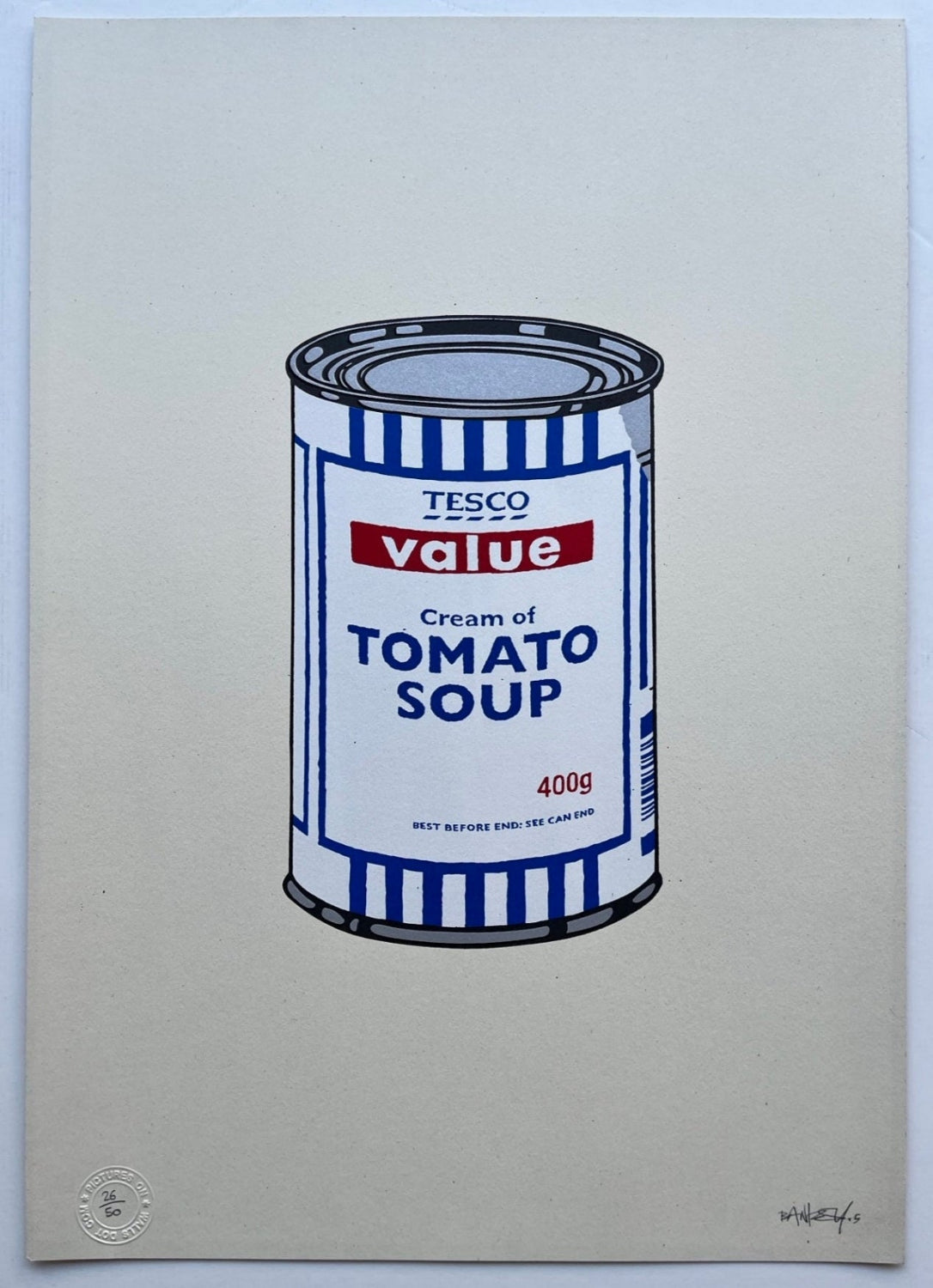Banksy - Soup Can (Original Colourway) (Signed)