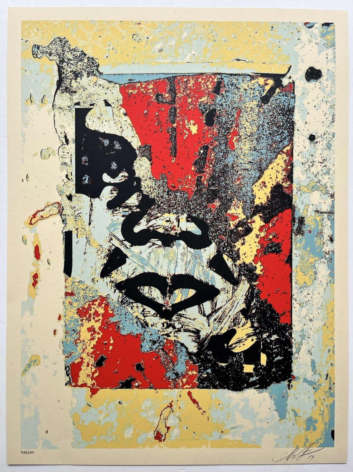 Shepard Fairey - Enhanced Disintegration (Red)
