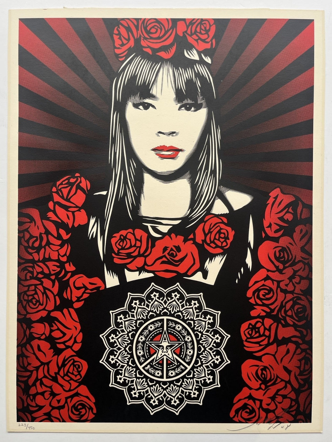 Shepard Fairey - Rose Girl