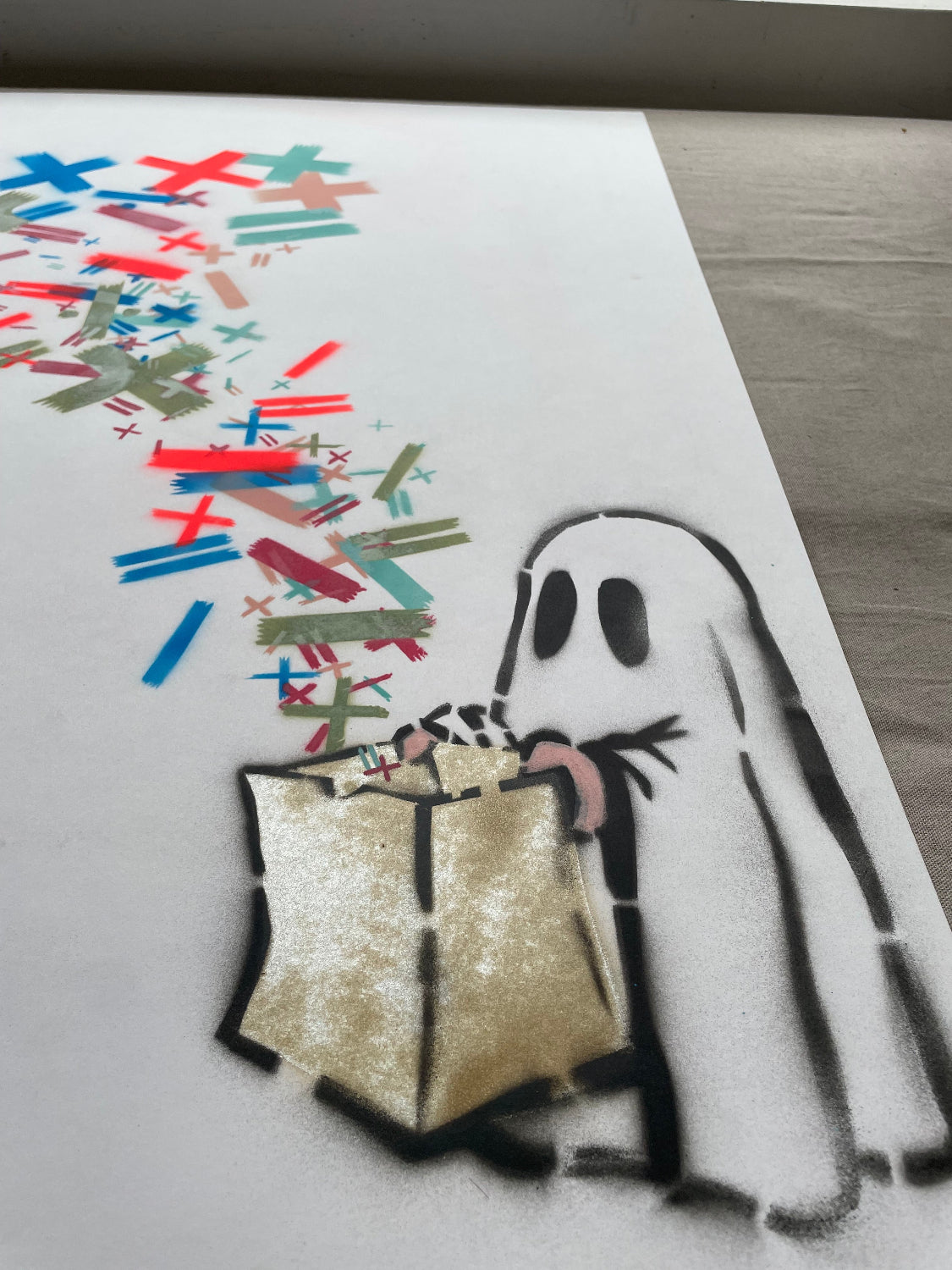 Stevie Unknown - You Bring The Math, We'll Bring The Magic (Home School) (Original Painting on Paper)