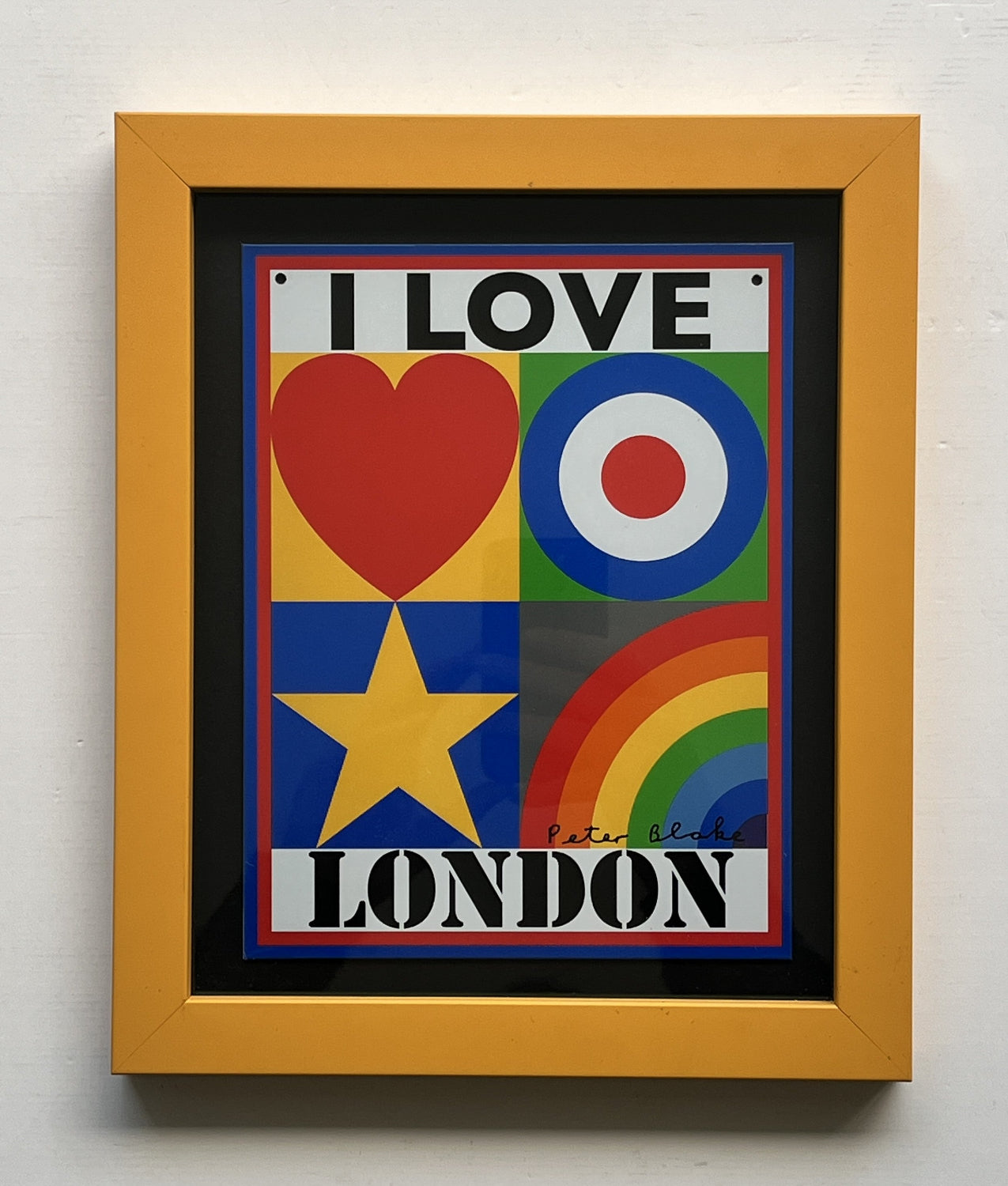 Sir Peter Blake - I Love London (Framed)