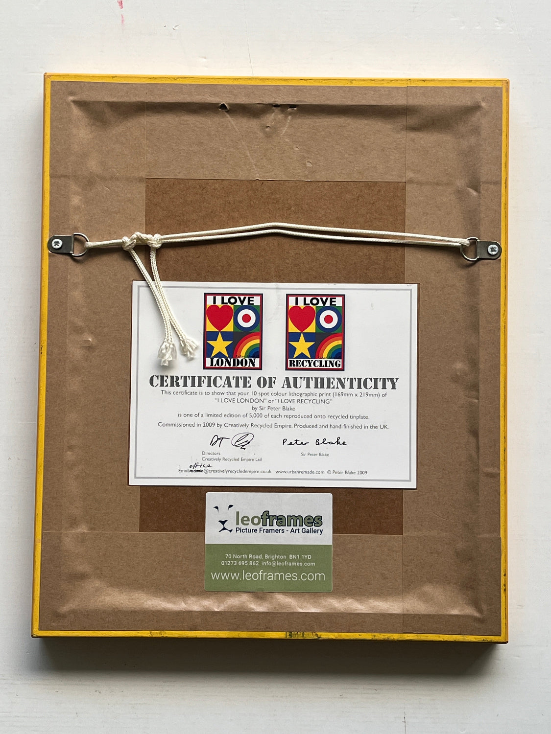 Sir Peter Blake - I Love London (Framed)