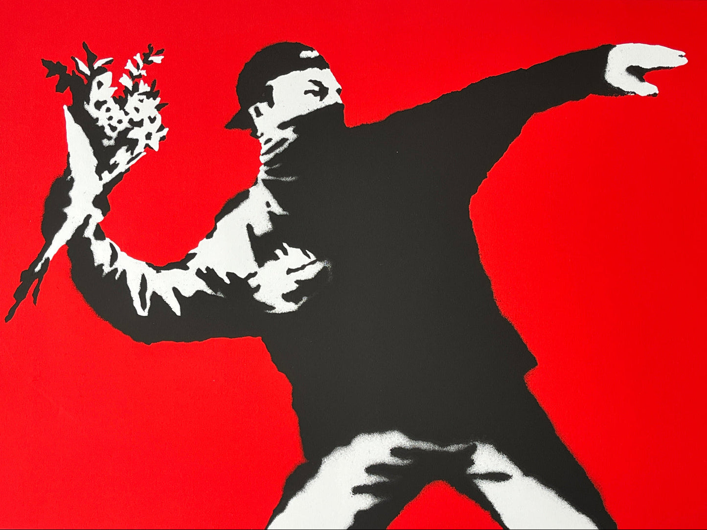 Banksy - Love Is In The Air / Flower Thrower (Unsigned)