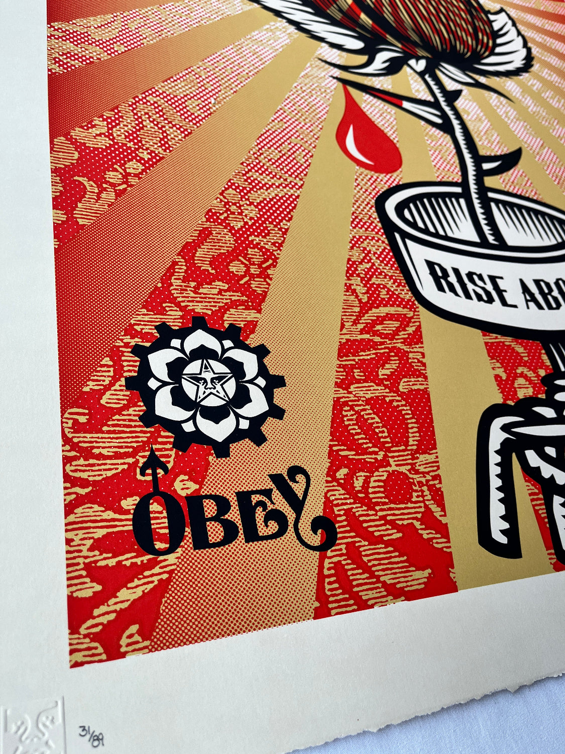 Shepard Fairey - Rose Shackle (Large Format)