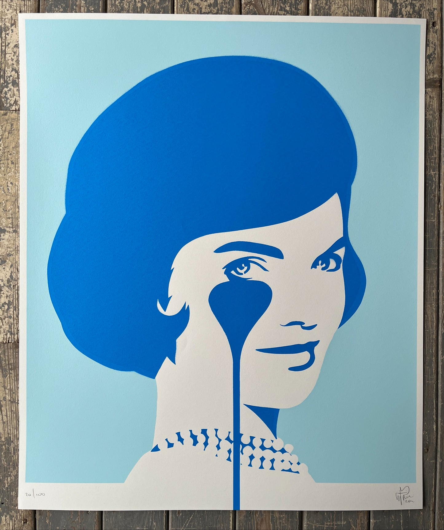 Pure Evil - Smiling Jackie (Soft Blue Colours)