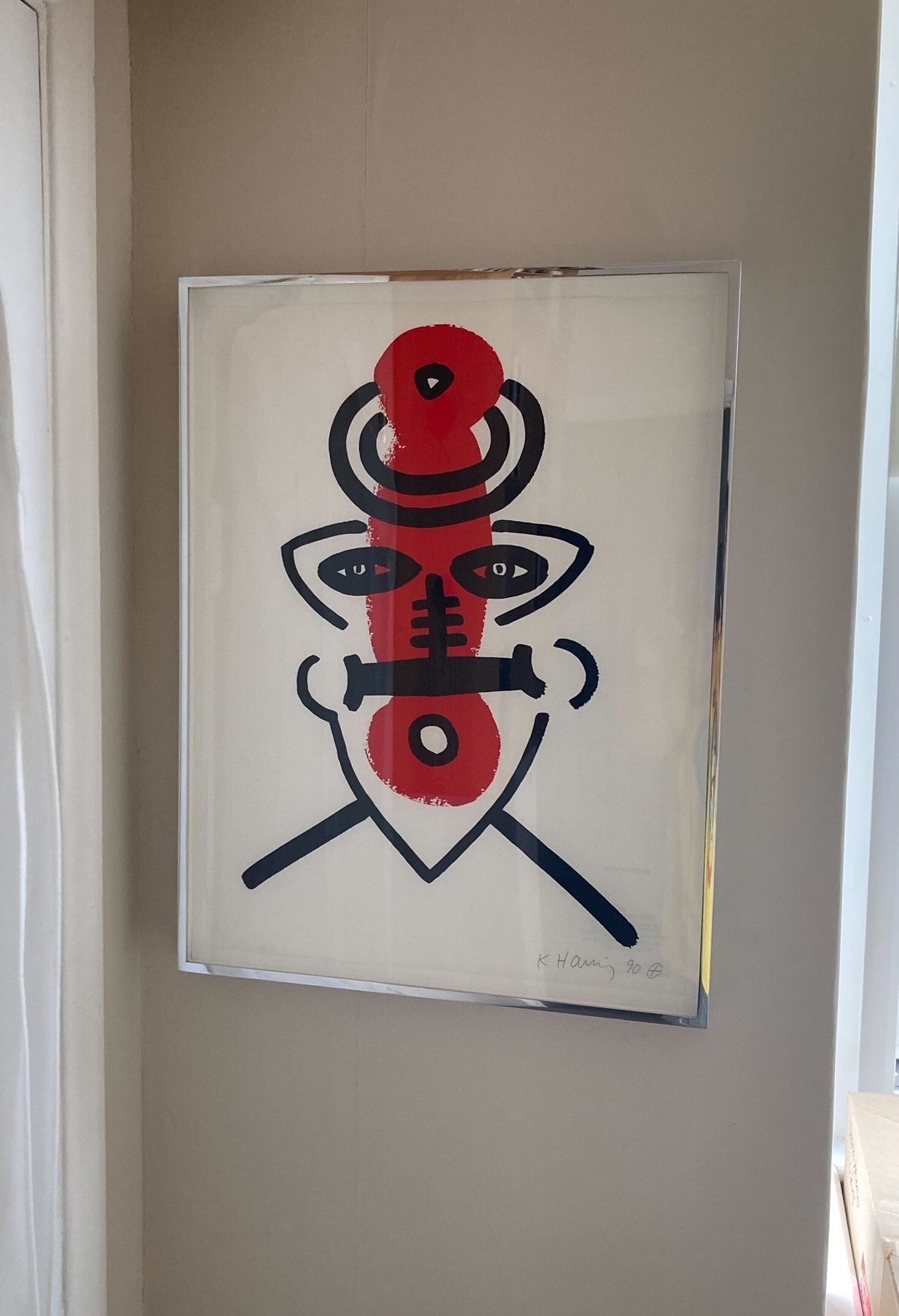 Keith Haring - "PLATE XI" From The Story of Red & Blue