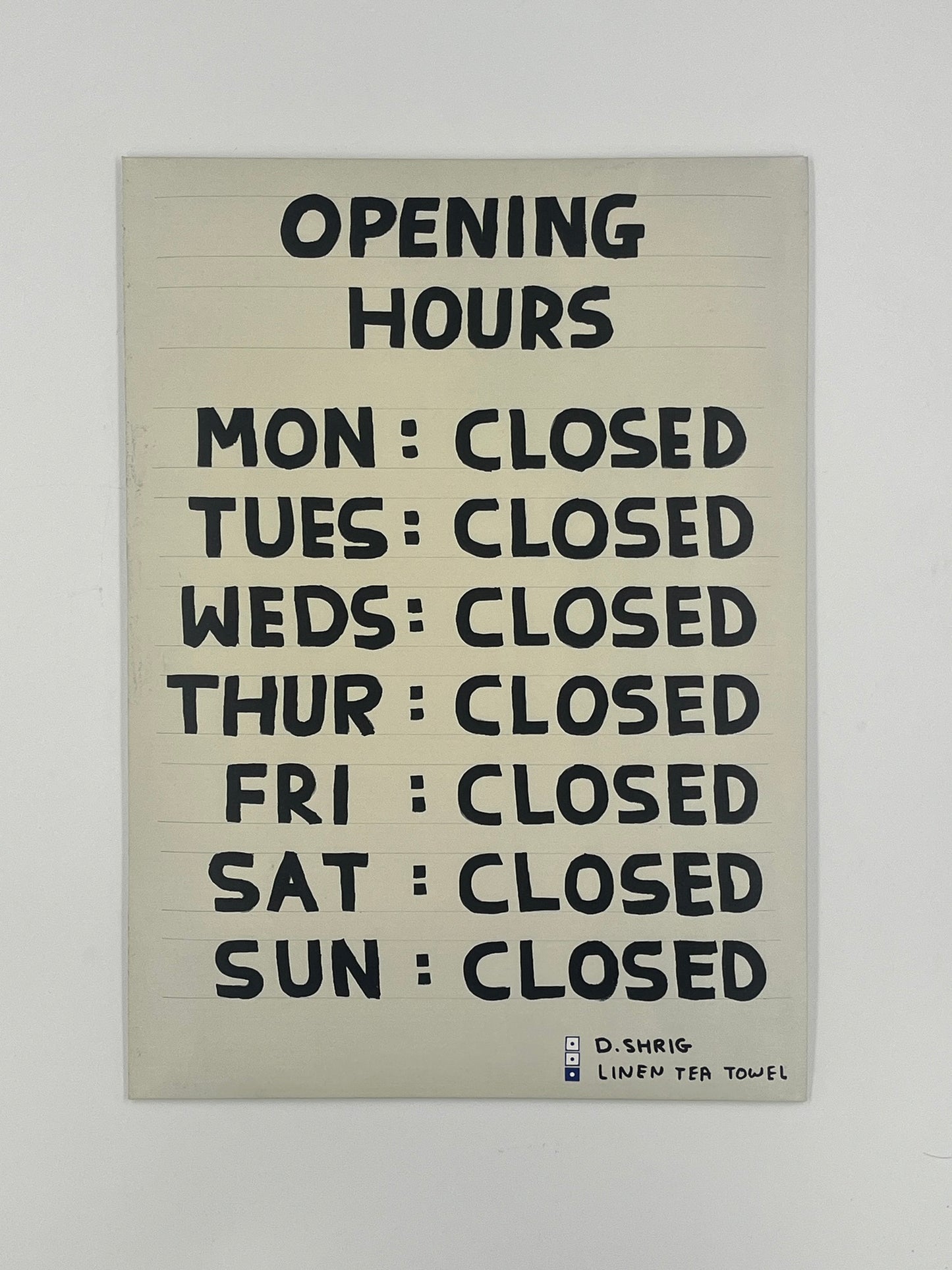 David Shrigley - Tea Towels (View for choices!)