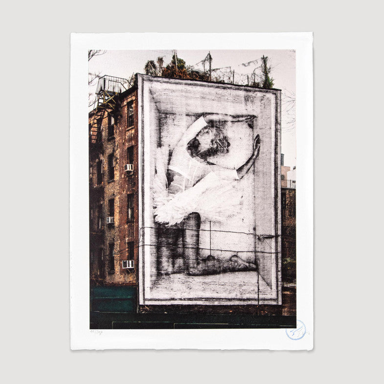 JR - Ballet, Ballerina in a Crate, East Village, New York City, 2015