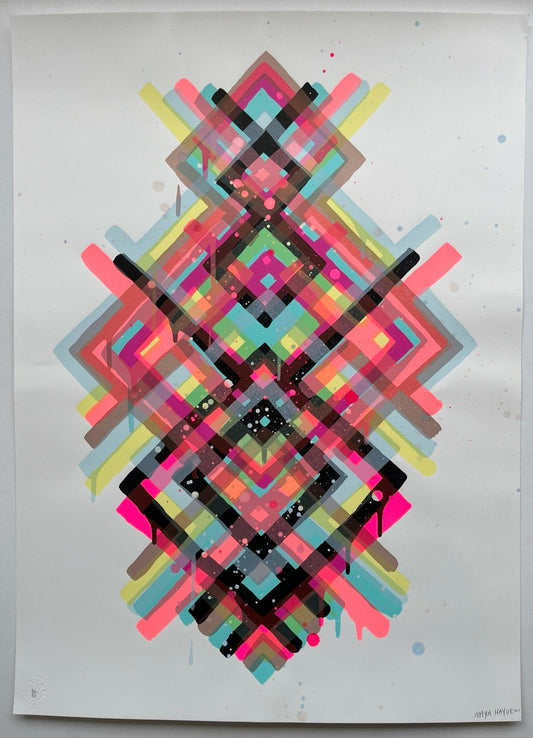 Maya Hayuk - Big Bang Breakthrough 2 (Hand-Finished Screenprint)