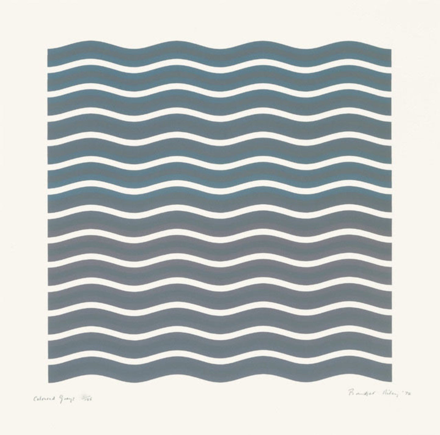 Bridget Riley - Coloured Greys II Screenprint Signed