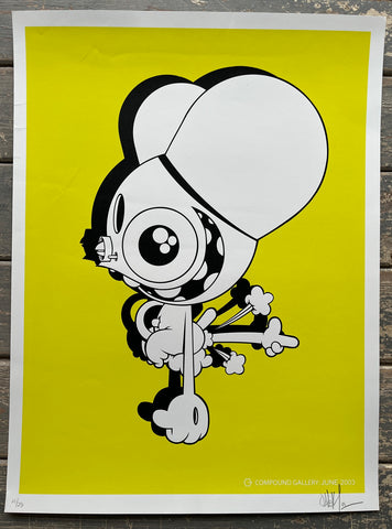 Dalek (James Marshall) - Compound Gallery Space Monkey Screenprint (Yellow)